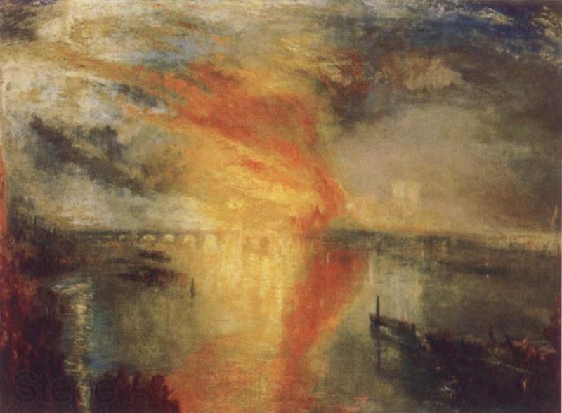 Joseph Mallord William Turner THed Burning of the Houses of Lords and Commons,16 October,1834 Norge oil painting art